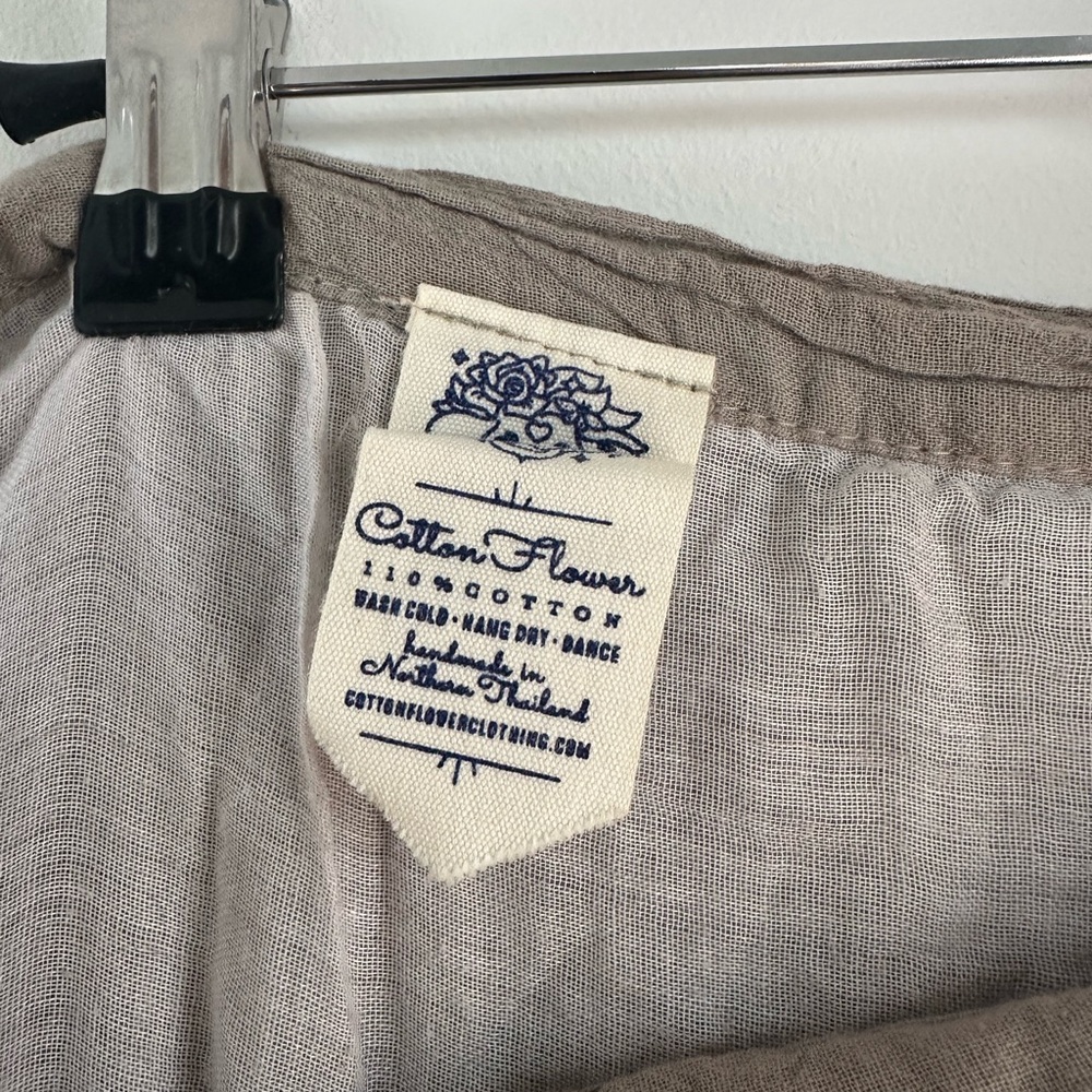 Cottonflower Clothing Tan Wrap Skirt - Picture 2 of 3
